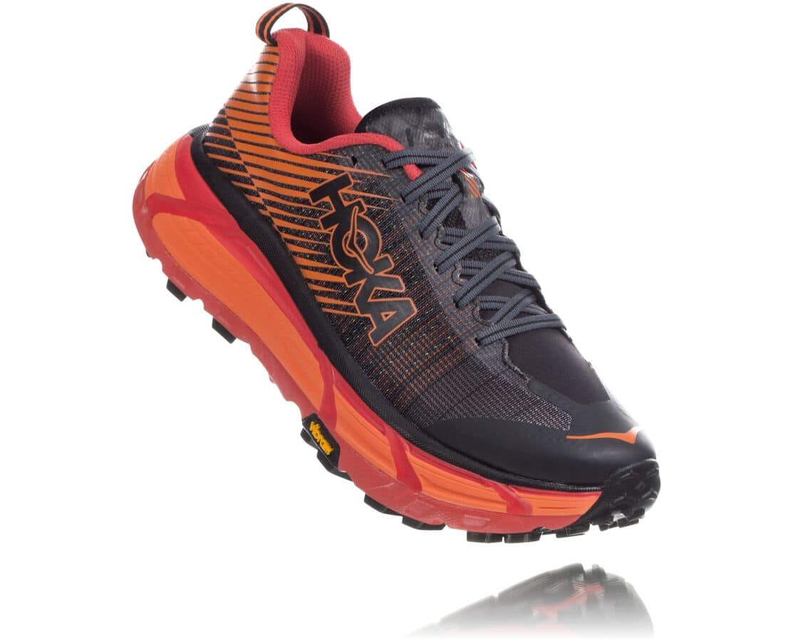 Pantofi Alergare Trail Hoka One One Evo Mafate 2 Dama - Negrii / Rosii | Romania LJRB97082